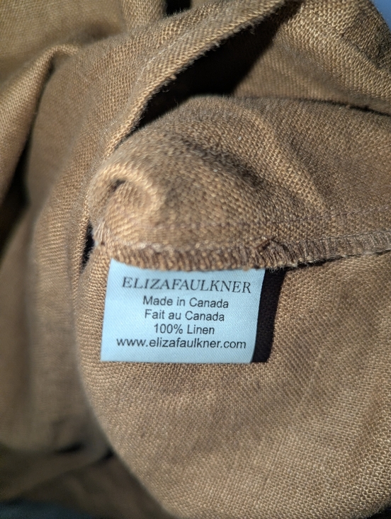 Eliza Faulkner Linen Raffi Top in Brown - Picture 7 of 9